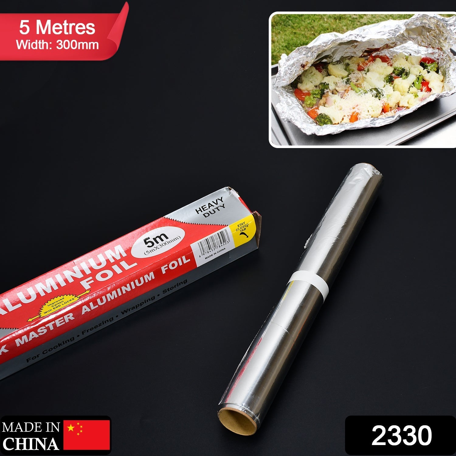 Thick aluminum foil roll, suitable for baking and grilling Thick aluminum foil roll, suitable for baking and grilling